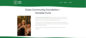 Page Detailing The Honalee Fund With A Green Header