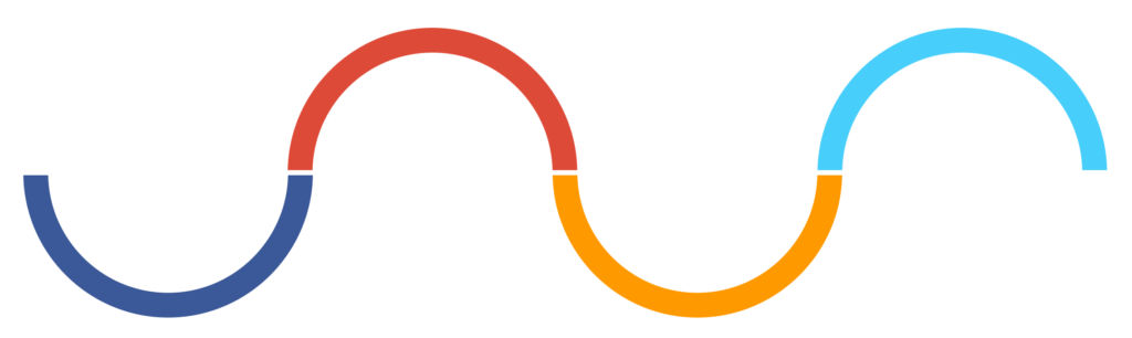 Squiglly Line In Different Colours