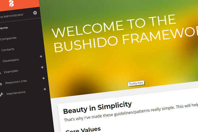 Bushido Framework With Tooltip