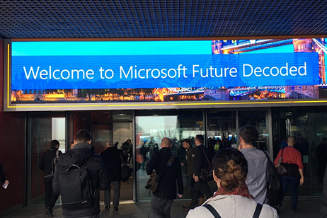 Banner At Microsoft Future Decoded