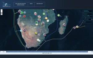 China Connects in Satellite view wit non clustered markers